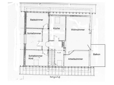 Freundliche 3,5-Zimmer-DG-Wohnung in ruhiger Lage und dennoch mit Stadtnähe