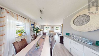 Exklusive Einfamilienhausidylle mit Naturteich, Garten & Garage