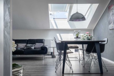 Möblierte, stilvolle 3-Zimmer-DG-Wohnung mit gehobener Innenausstattung in Leonberg-Warmbronn