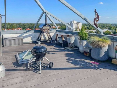 Einzigartige Dachterrassen-Penthousewohnung mit 5 Zimmern in Augsburg-Haunstetten zu verkaufen!