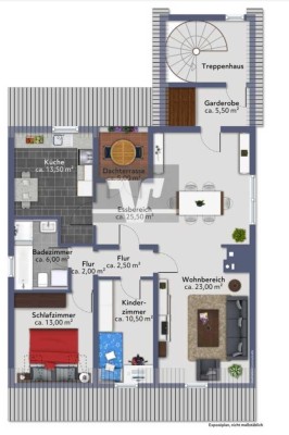 Freundliche 3-Zimmer-Dachgeschosswohnung mit Balkon und Einbauküche in Seckenheim