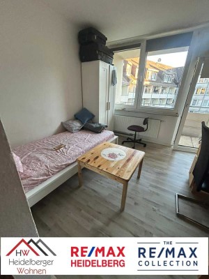 1 Zimmer voll möbliertes Appartement, 19 qm im 2. OG mit Balkon, in Toplage in Kaiserslautern zu ver