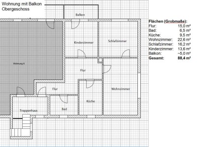 Attraktive 3-Zimmer-Wohnung mit Balkon in Kasendorf