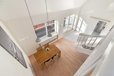 Loftartiges Wohnen mit großer Dachterrasse!