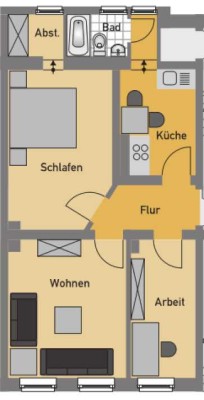 !Anfragestopp! 2,5-Zimmer-Wohnung in Uninähe