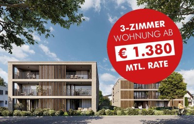 Baustart Frühjahr 2025 fixiert: 3-Zimmer Wohnung mit sonniger Terrasse und hoher Wohnbauförderung (Top A03)