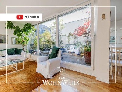 Helle 3-Zimmer-Maisonettewohnung mit großer sonniger Terrasse | Ruhige Oase in Innenstadt-Nähe!