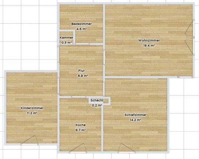 3-Zimmer Erdgeschosswohnung mit Balkon in Herne-Wanne - Nachmieter gesucht