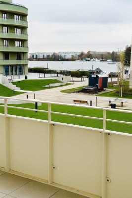 � Spandau : Moderne, möbliert, Helle 2-Zimmer-Neubau wohnung mit Atemberaubendem Havelblick �️