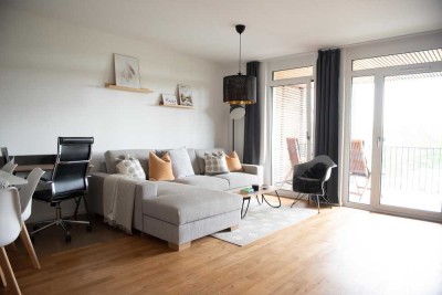 Moderne, vollmöblierte 2-Zimmerwohnung/fully furnished 2-room apartment in Hamburg-Alsterdorf.