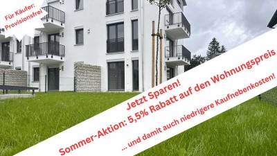 Barrierefrei - Nachhaltig - Neubau: 2-Zi.-Wohnung ca. 92m², Garten + Terrasse in Germering