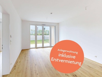 marena - Anlegerwohnung inkl. Erstvermietung: 2-Zimmer mit Loggia und Garten in Südlage