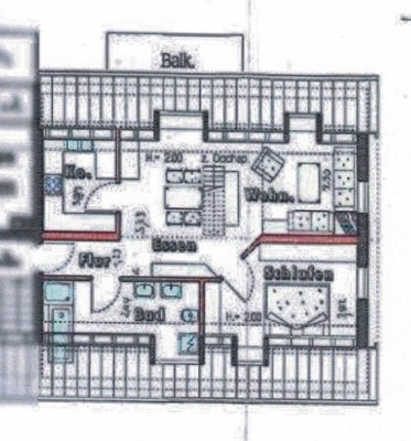 3 Zimmerwohnung im Dachgeschoss in Schönebürg