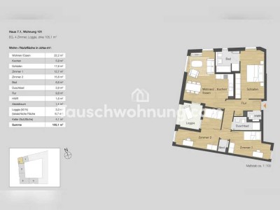 Tauschwohnung: 4 Zimmer Whg in Mitte Altona