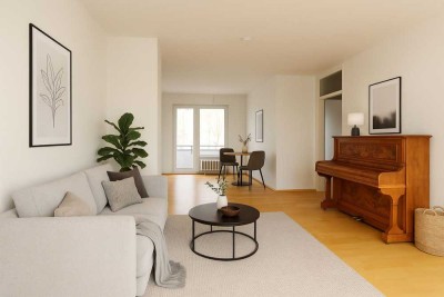 Helle 3-Zimmer -Wohnung mit zwei Balkonen & Stellplatz in ruhiger Lage