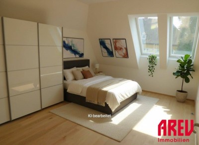 SCHÖNE DACHGESCHOSSWOHNUNG MIT 2 ZIMMERN, TERRASSE UND BLICK INS GRÜNE - TOP DG 06