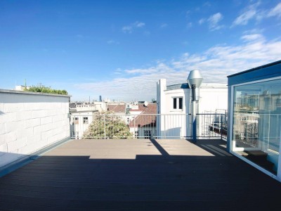 NEU! 3-Zimmer-Dachterrassenwohnung mit einmaligen Ausblick! Klimaanlage! Maissonette! 38m² Dachterrasse!