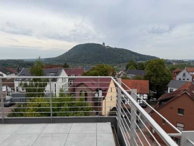 4-Zimmer-Penthouse-Wohnung mit einmaliger Aussicht über Porta Westfalica