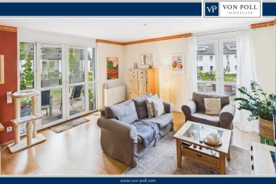 Zündorf: 3-Zimmer-Wohnung mit Süd-Balkon und TG-Stellplatz nahe der Groov und dem Yachthafen