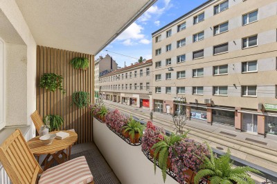 Freundliche 4-Zimmer-Wohnung mit Balkon in Bestlage beim Augarten