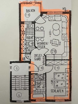 Schöne 2-Zimmer-Wohnung mit Balkon in Sangerhausen
