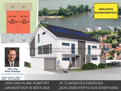 Wi.-Schierstein - indiv. planbarer Neubau-DHH(mit FESTPREIS und verbindlicher Terminschiene) m. KG