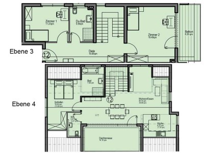 NEUBAU Schöne 4-Zimmer-Wohnung in Künzelsau (W12)