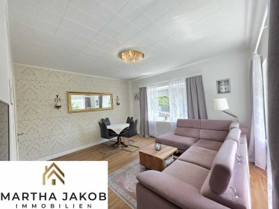 Modernisierte Hochparterrewohnung mit Balkon, Gartenzugang, Einbauküche und eigenem Stellplatz!