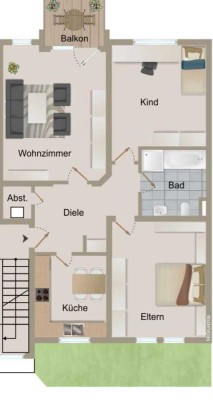 3-Zimmer Wohnung direkt am Engerser Feld in Neuwied zu verkaufen