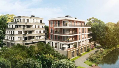 Luxuriös ausgestattetes Neubau-Apartment direkt am Main