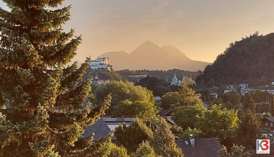 K3 - Traumhafte Wohnung in exklusiver Ruhelage mit herrlichem Blick auf die Festung Hohen Salzburg und den Salzburger Dom!