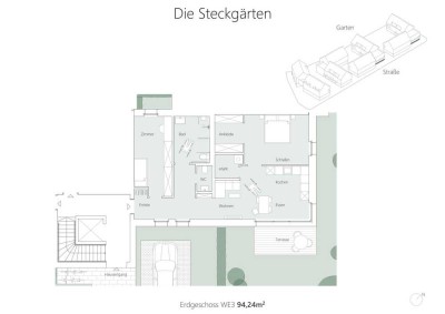 Die Steckgärten - Wohnung A3