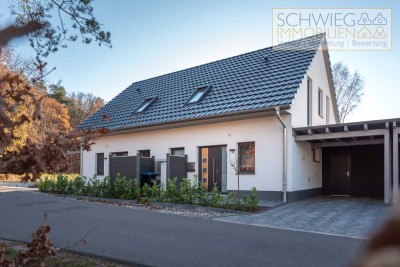 4 Zimmer nahe Ahlbeck, Bad, WC,
Sauna, Klimaanlage,
Fußbodenheizung, Carport mit
Abstellraum