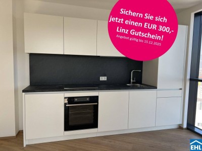 **Jetzt 300 EUR Linz Gutschein sichern!** 4-Zimmer-Erstbezugswohnung mit Einbauküche