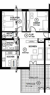 Helle 3,5-Zimmer Wohnung in Ulm-Böfingen