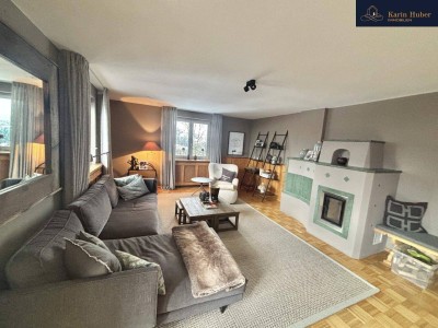 Dachgeschosswohnung am Bauernhof mit Panoramablick rundum die Tiroler Bergwelt