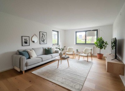 Barrierefreie Einliegerwohnung mit Einbauküche & optional 80 m² Terrasse/ Garten