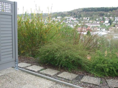 74821 Mosbach: 1 Zi.-App. mit EBK, DU/WC und Terrasse in Aussichtslage