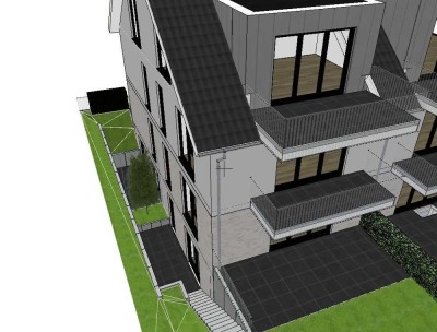 wunderschöne, moderne 2-Zimmer Neubauwohnung mit Terrasse in  herrlicher Lage von Münster