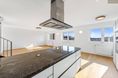 Helle 4-Zimmer-Dachgeschosswohnung mit traumhaftem Fernblick im 7. Bezirk