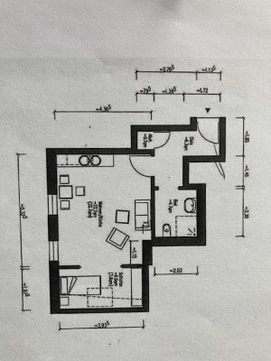 Attraktive Seniorenwohnung  1-Zimmer-DG-Wohnung mit Einbauküche in Weingarten