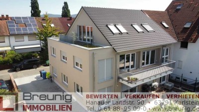 Erhöhte AfA: 2-Zi.-Neubauwohnung im OG mit großem Balkon und Tageslichtbad in Mainnähe