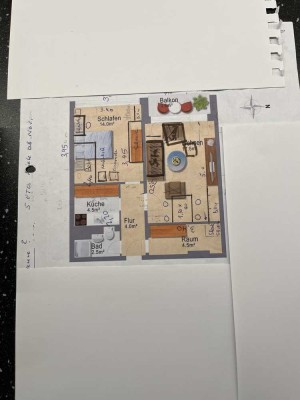 2 Zi. Nordstrasse 35 mit Balkon 48.81 qm