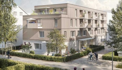 Neubau/Erstbezug: Helle 2-Zimmer Wohnung mit Balkon im 2. OG in Tübingen