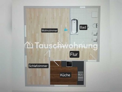 Tauschwohnung: Biete 2 Zimmer, suche 3 Zimmer für kleine Familie