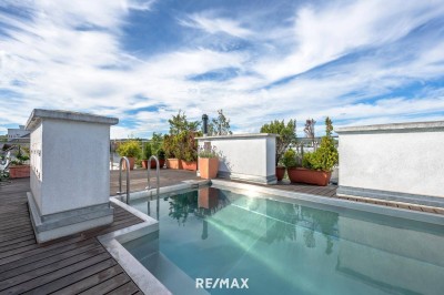 Seltene Gelegenheit in Döbling! Zentrales Luxus-Penthouse mit vier Dachterrassen und Pool