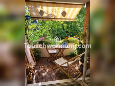 Tauschwohnung: Helle Wohnung in Alsternähe mit idyllischem Balkon