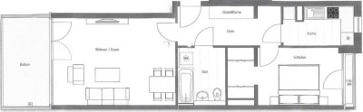 Exklusive, neuwertige 2-Zimmer-Wohnung mit gehobener Innenausstattung mit EBK in München Hadern