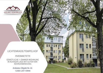 Ruhige Lage, stabiles Investment: 1-Zimmer-Wohnung mit Mieter sucht neuen Eigentümer
