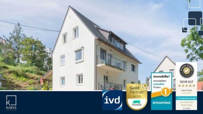 Kernsanierte 1,5 Zimmer Wohnung mit Terrasse, Stellplatz, Einbauküche und modernem Bad